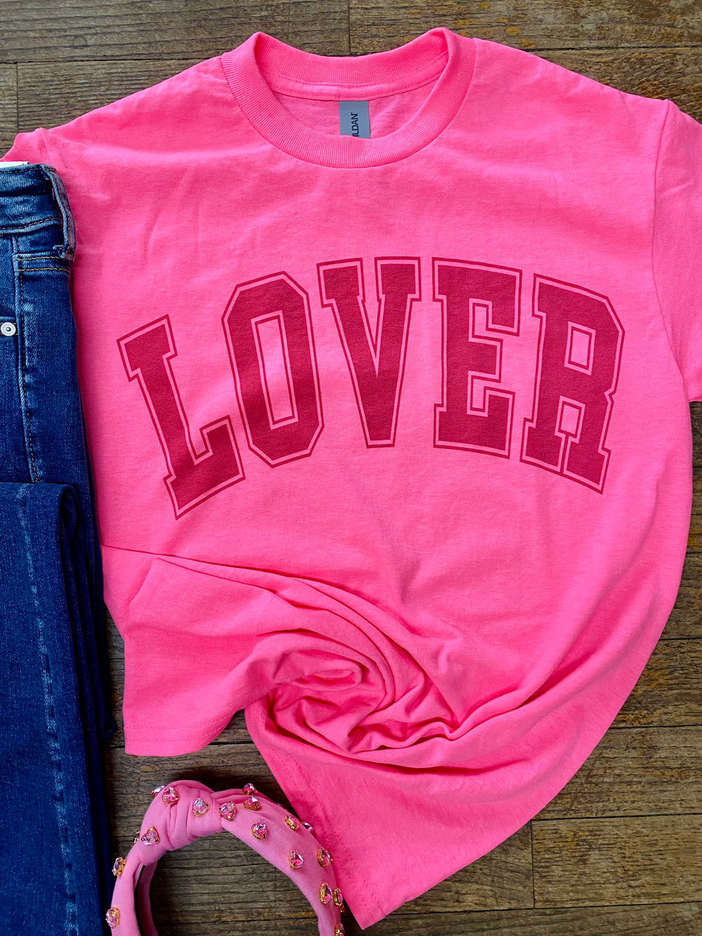 Lover Graphic Tee-Tops-Anatomy Clothing Boutique in Brenham, Texas