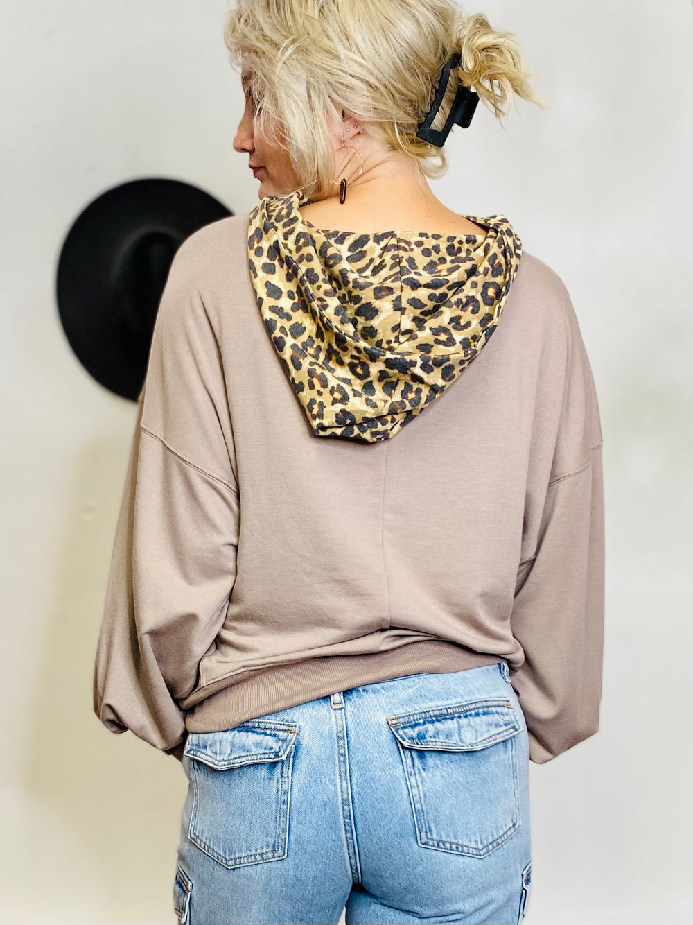 Ash Leopard Hoodie - Mocha-Tops-Anatomy Clothing Boutique in Brenham, Texas