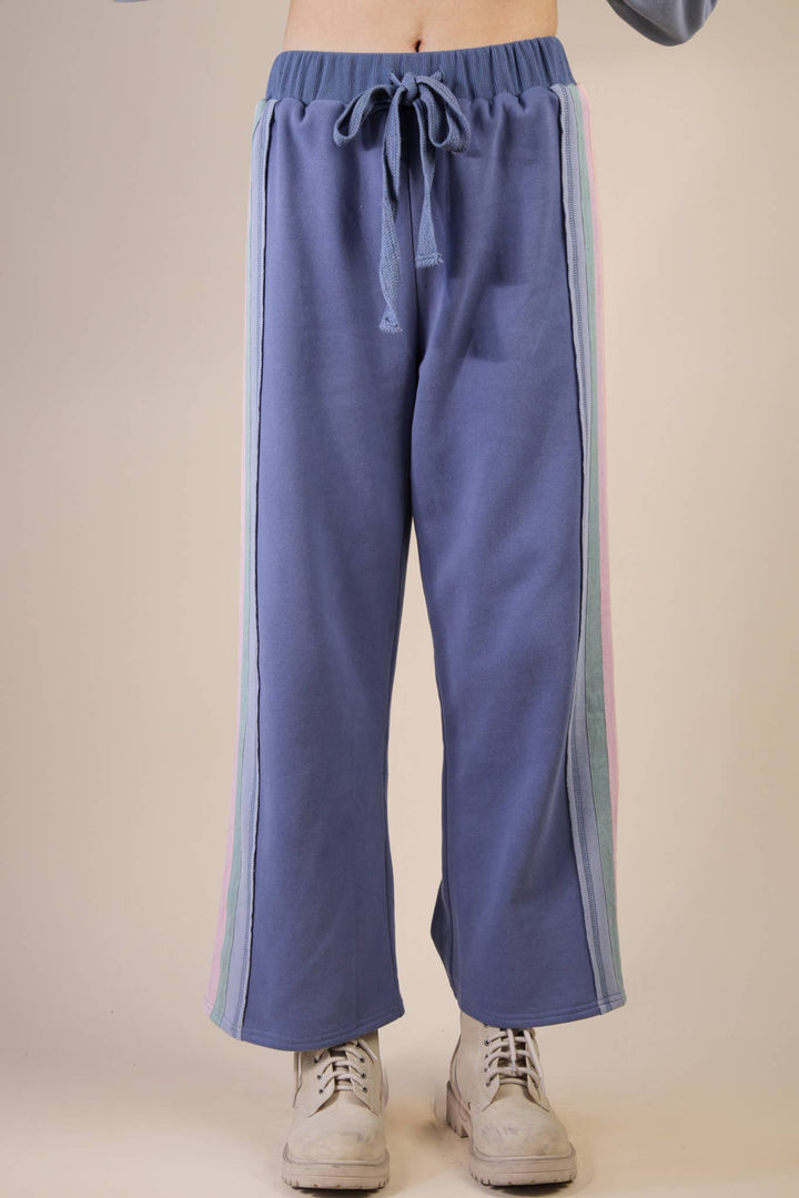 Blue Color Block Knit Set-Anatomy Clothing Boutique in Brenham, Texas