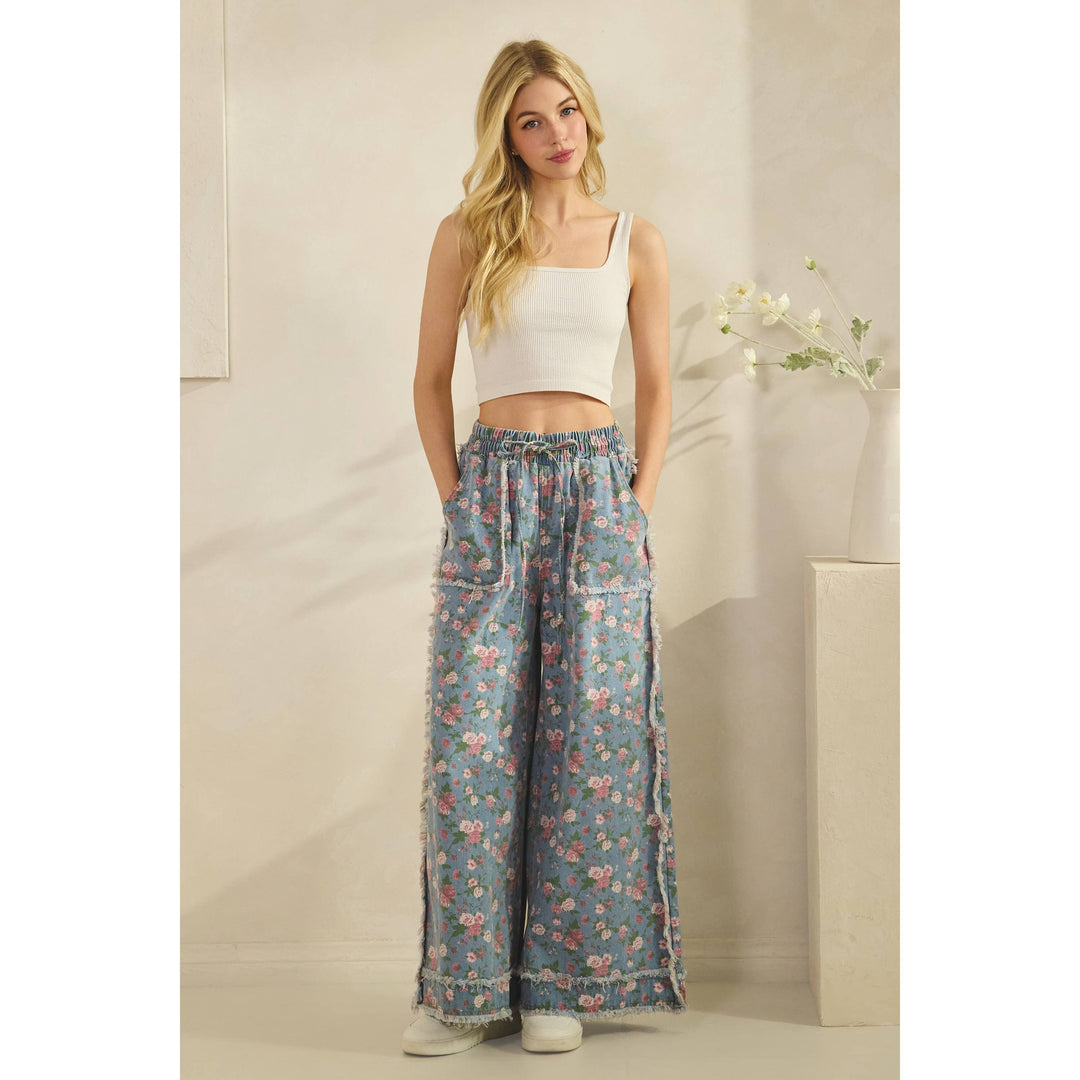Boho Garden Denim Pants-Bottoms and Jeans-Anatomy Clothing Boutique in Brenham, Texas