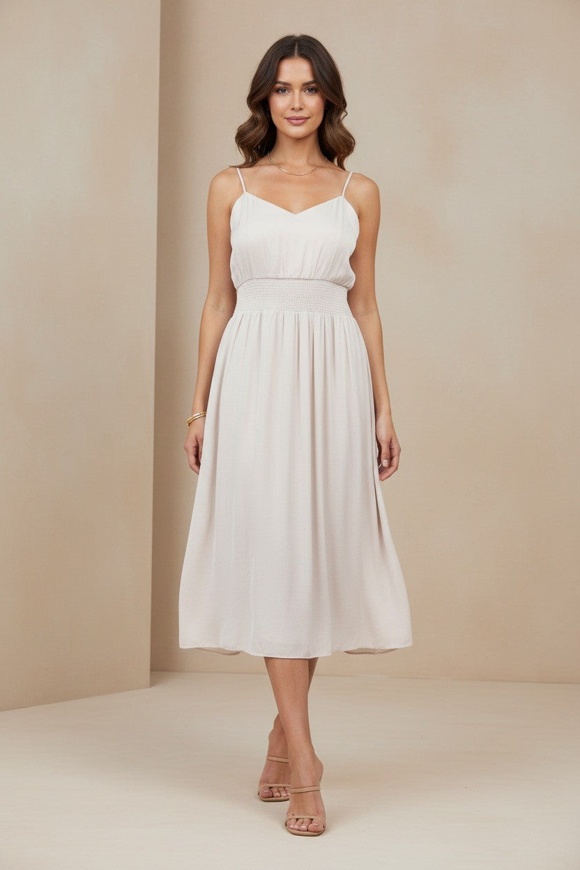 Sunday Stroll Midi Dress-Dresses-Anatomy Clothing Boutique in Brenham, Texas