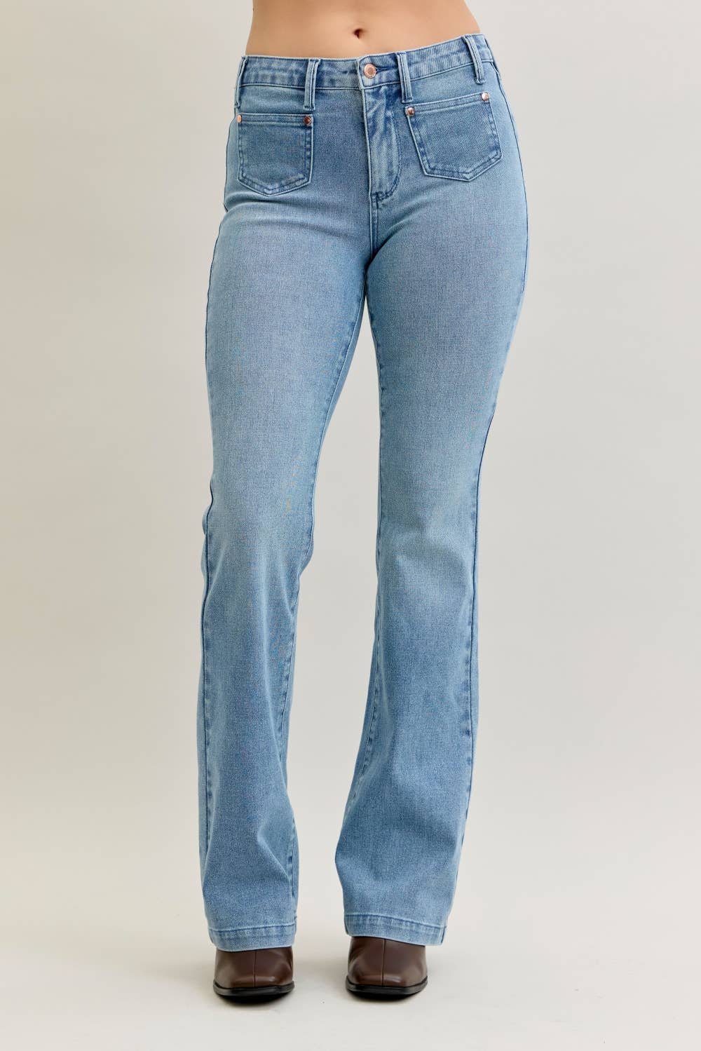 Easy Rider Bootcut Jeans JUDY BLUE-Bottoms and Jeans-Anatomy Clothing Boutique in Brenham, Texas