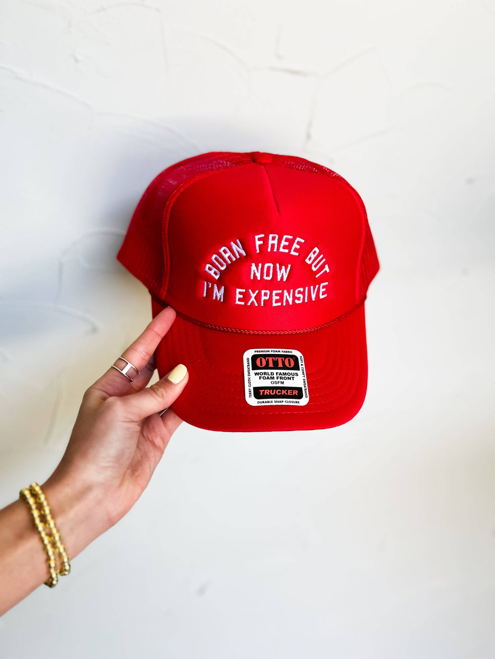 Born Free Trucker Hat-Accessories-Anatomy Clothing Boutique in Brenham, Texas