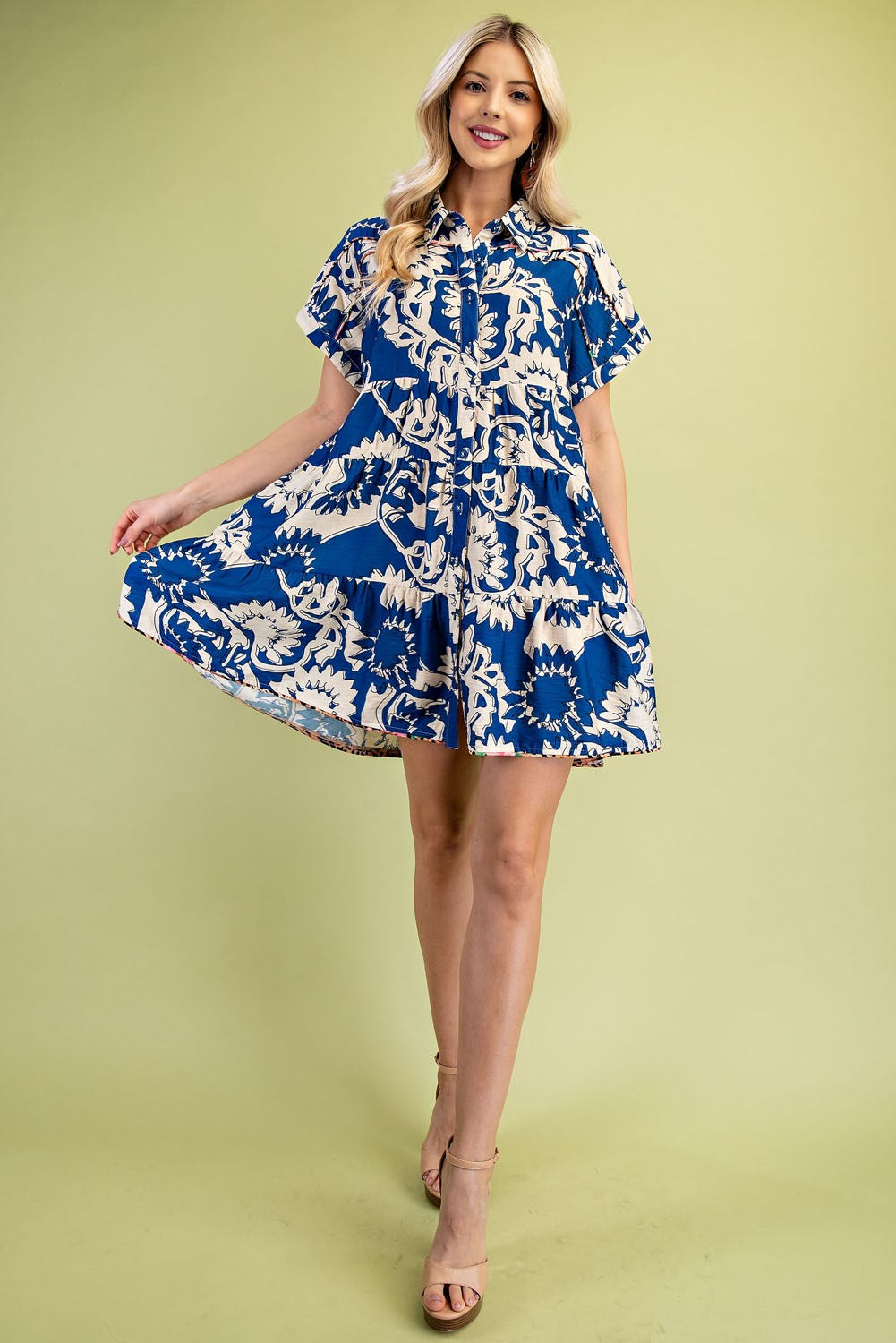 Blaze Shirt Dress-Dresses-Anatomy Clothing Boutique in Brenham, Texas