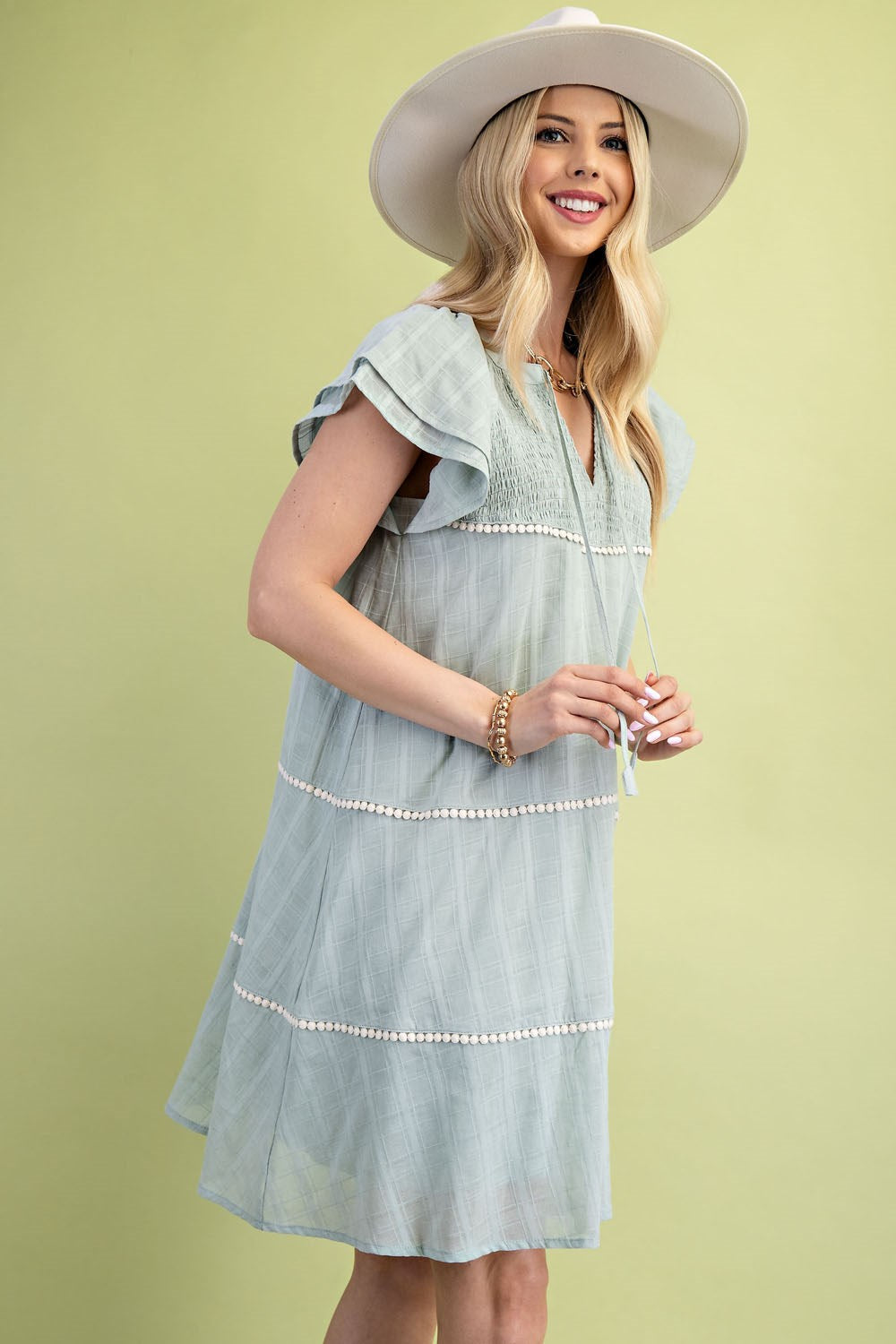 Ophelia Mini Dress-Dresses-Anatomy Clothing Boutique in Brenham, Texas
