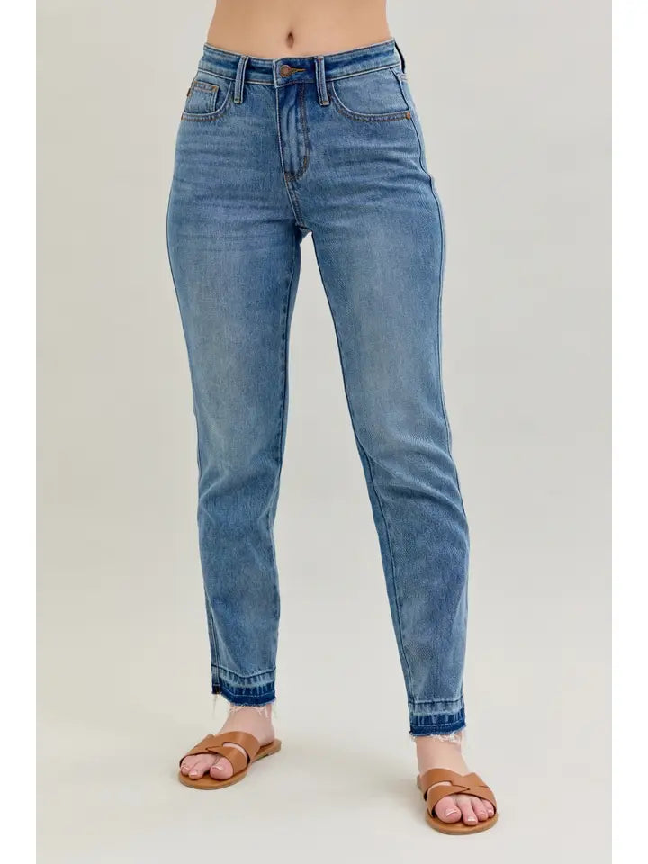 Rigid Boyfriend Jean JUDY BLUE-Bottoms and Jeans-Anatomy Clothing Boutique in Brenham, Texas
