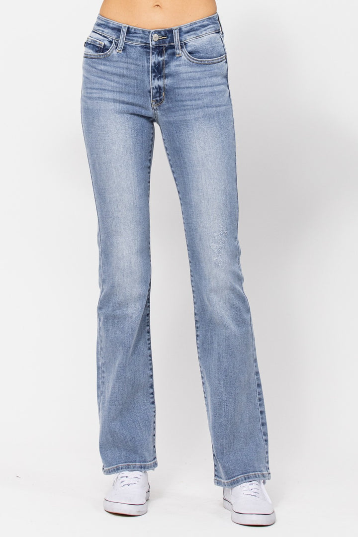 Mid Rise Boot Cut Jean JUDY BLUE-Bottoms and Jeans-Anatomy Clothing Boutique in Brenham, Texas