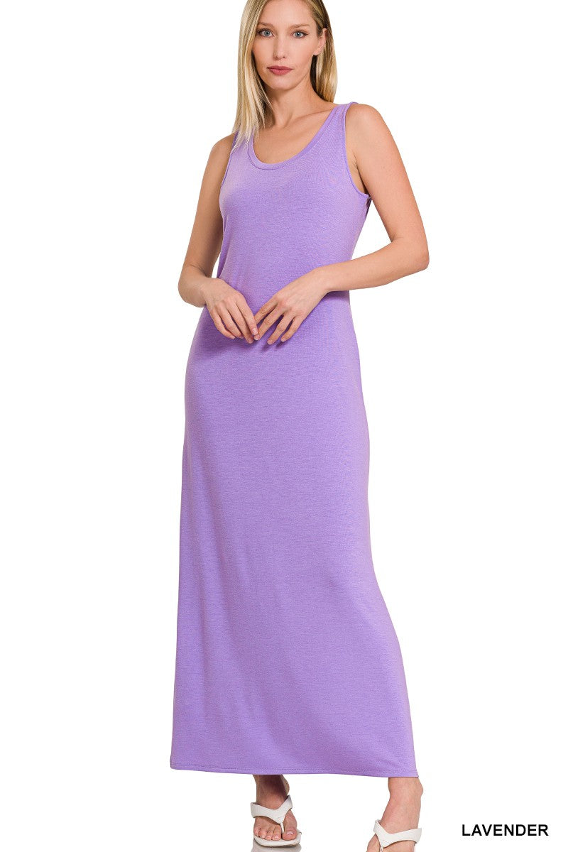 Mae Tank Maxi Dress-Lavender-Dresses-Anatomy Clothing Boutique in Brenham, Texas