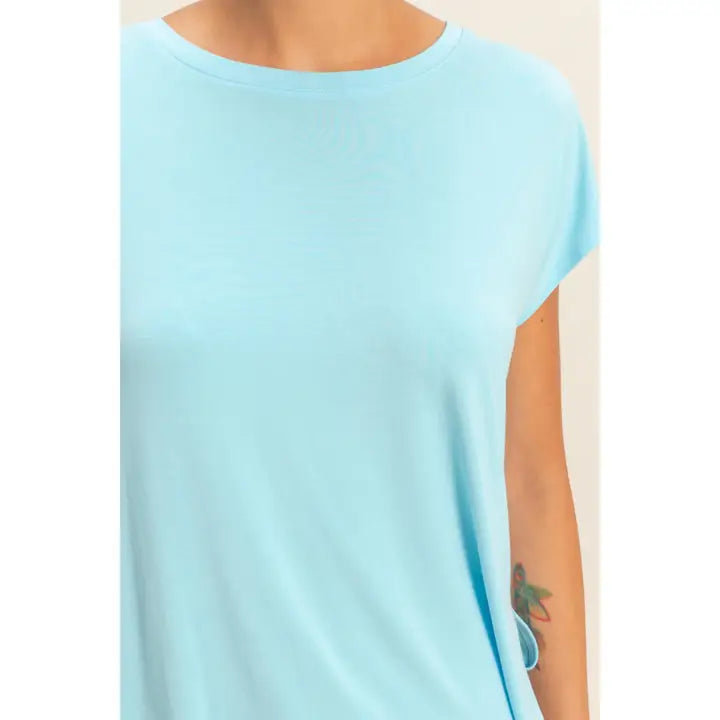 Fresh Air Favorite Top - Blue-Tops-Anatomy Clothing Boutique in Brenham, Texas