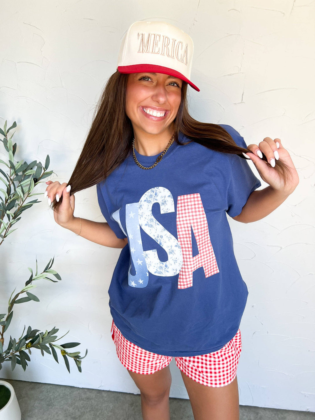 USA Picnic Graphic Tee-Anatomy Clothing Boutique in Brenham, Texas