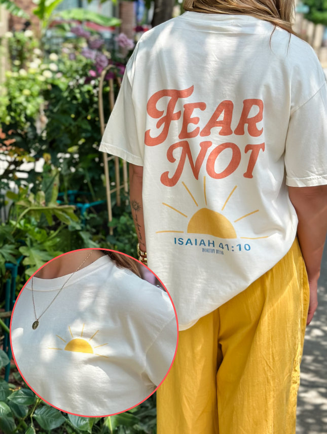 Fear Not Tee-Tops-Anatomy Clothing Boutique in Brenham, Texas