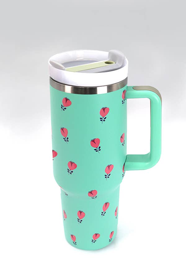 40 oz Tumbler - Floral-Anatomy Clothing Boutique in Brenham, Texas