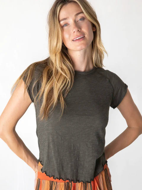 The Lily Tee NATURAL LIFE-Tops-Anatomy Clothing Boutique in Brenham, Texas