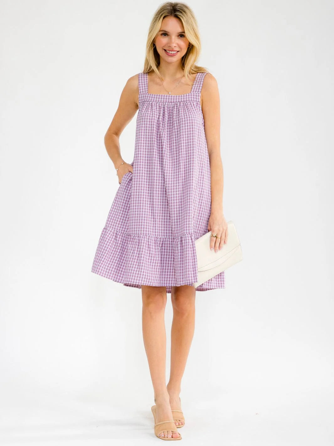 Lavender Haze Picnic Dress-Dresses-Anatomy Clothing Boutique in Brenham, Texas