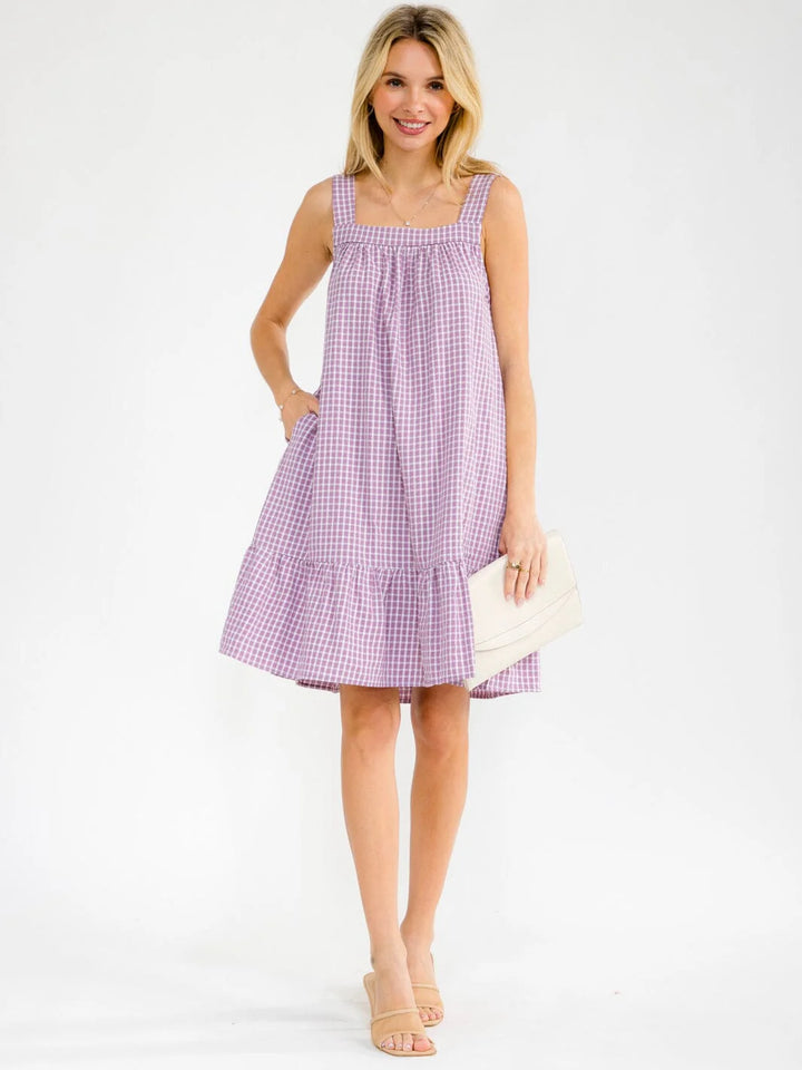 Lavender Haze Picnic Dress-Dresses-Anatomy Clothing Boutique in Brenham, Texas