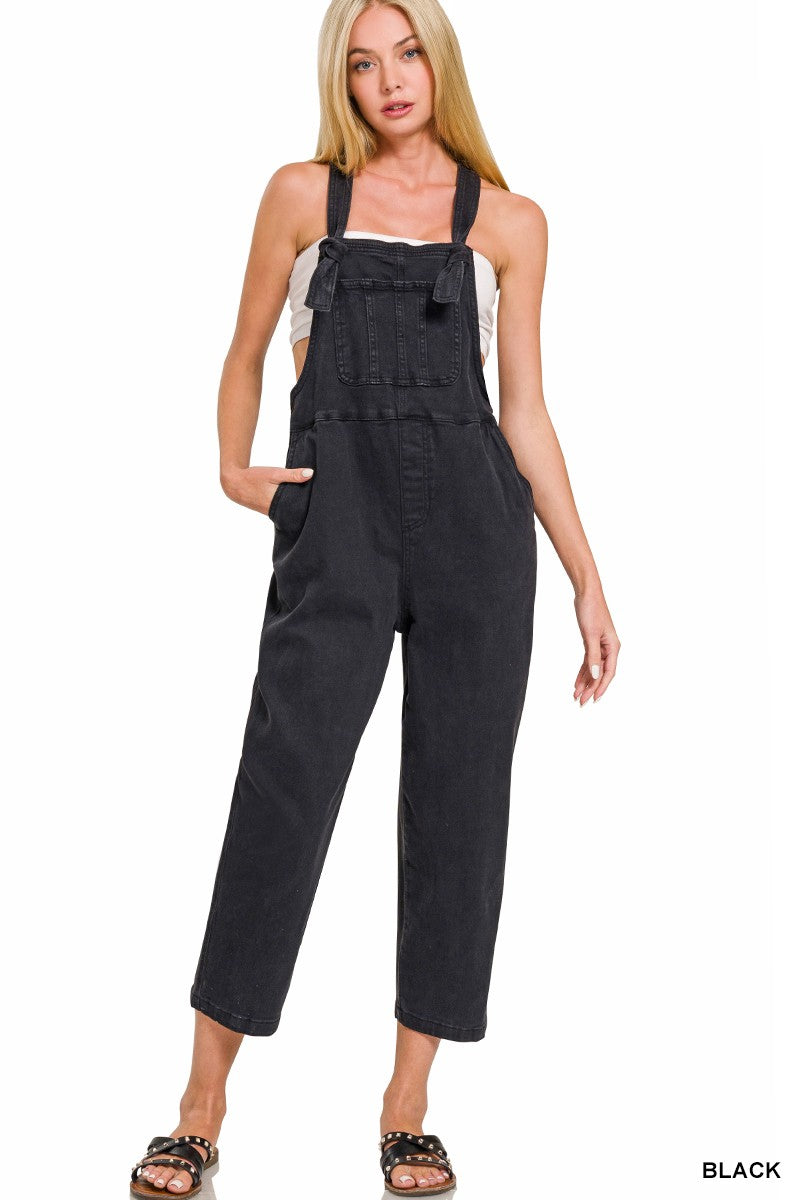 Jill Washed Overall Jumpsuit-Tops-Anatomy Clothing Boutique in Brenham, Texas