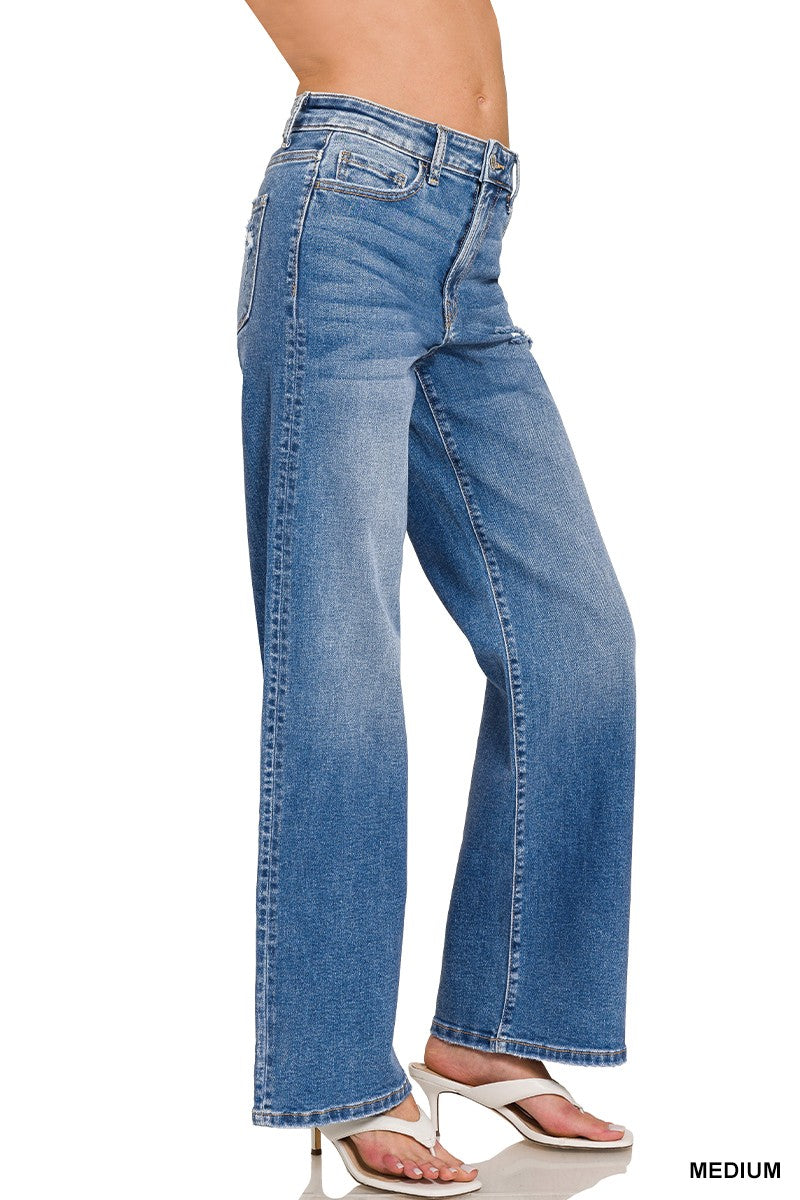 Lea Straight Leg Jean-Bottoms and Jeans-Anatomy Clothing Boutique in Brenham, Texas