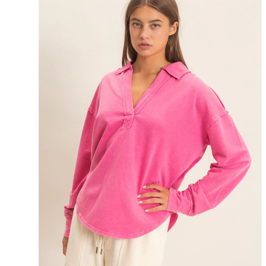 Weekend Glow Pullover-Shirts & Tops-Anatomy Clothing Boutique in Brenham, Texas