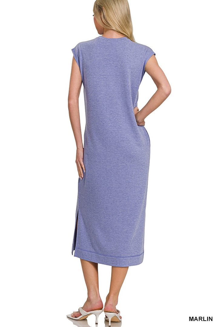 Sarah Washed Midi Dress - Marlin-Dresses-Anatomy Clothing Boutique in Brenham, Texas