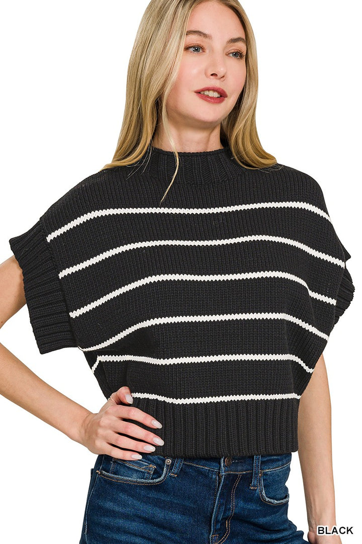 Paige Mock Neck Sweater-Tops-Anatomy Clothing Boutique in Brenham, Texas