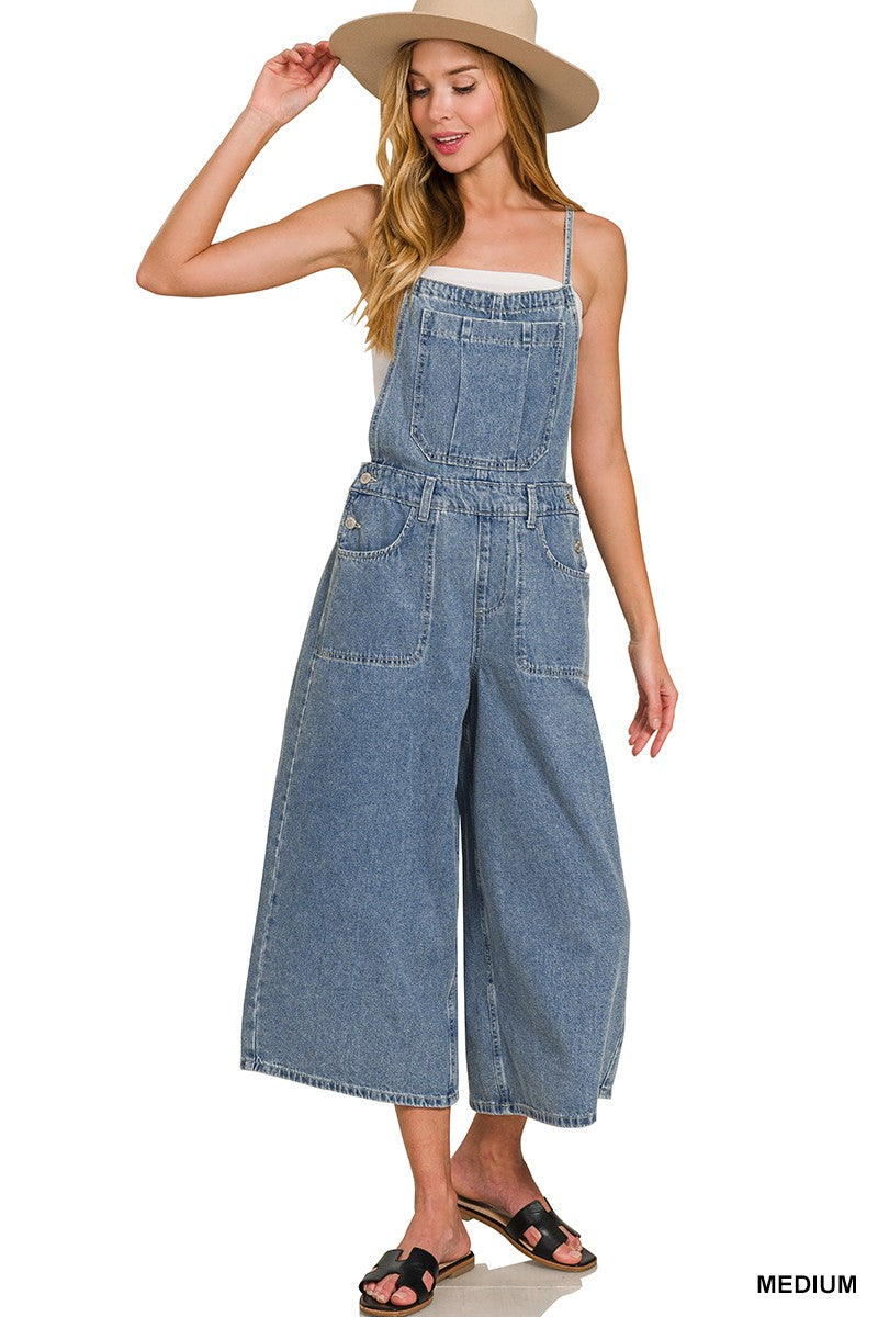 Indy Denim Jumpsuit-Jumpsuits & Rompers-Anatomy Clothing Boutique in Brenham, Texas