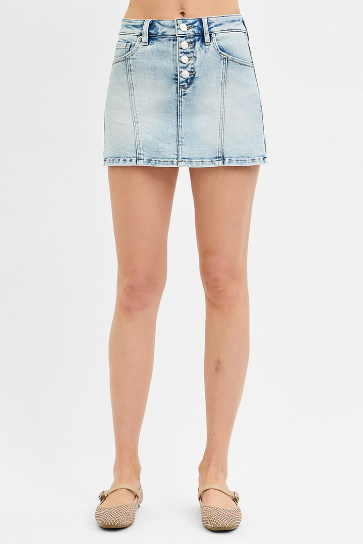 Blue Ribbon Skort RISEN-Bottoms and Jeans-Anatomy Clothing Boutique in Brenham, Texas