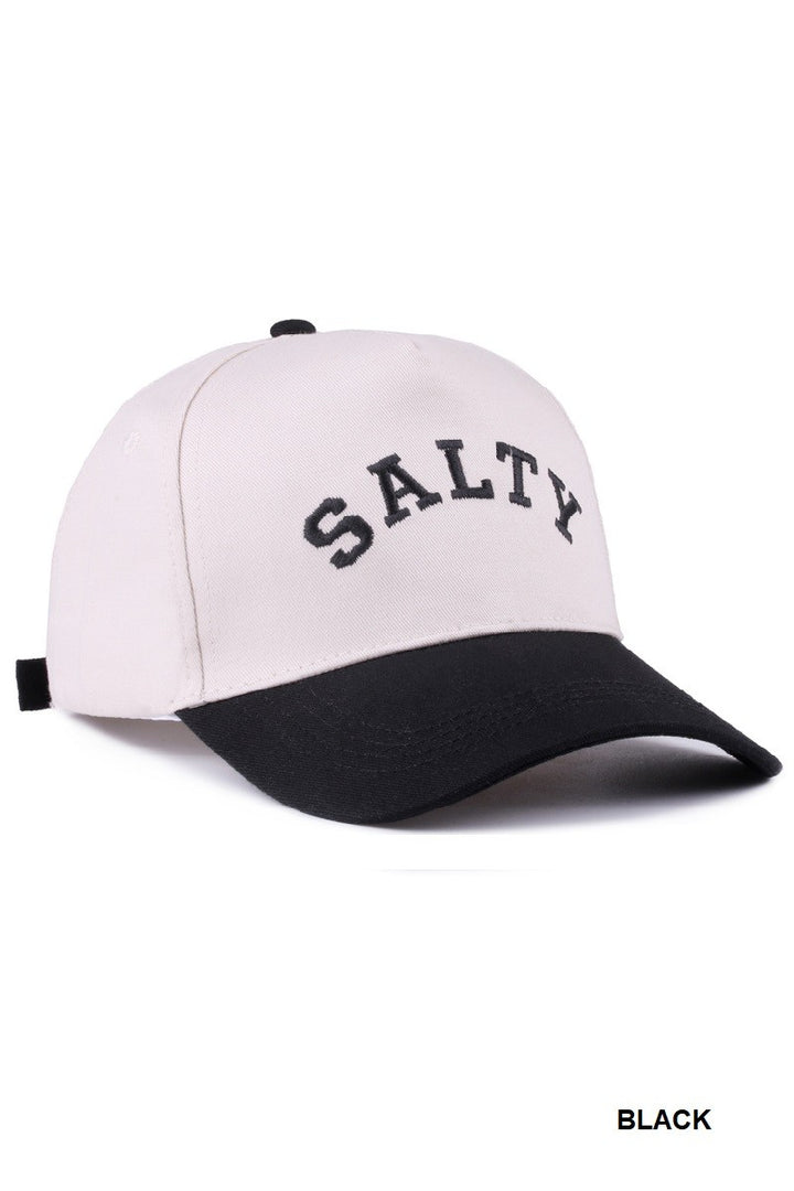 Salty Two Tone Canvas Hat-Accessories-Anatomy Clothing Boutique in Brenham, Texas