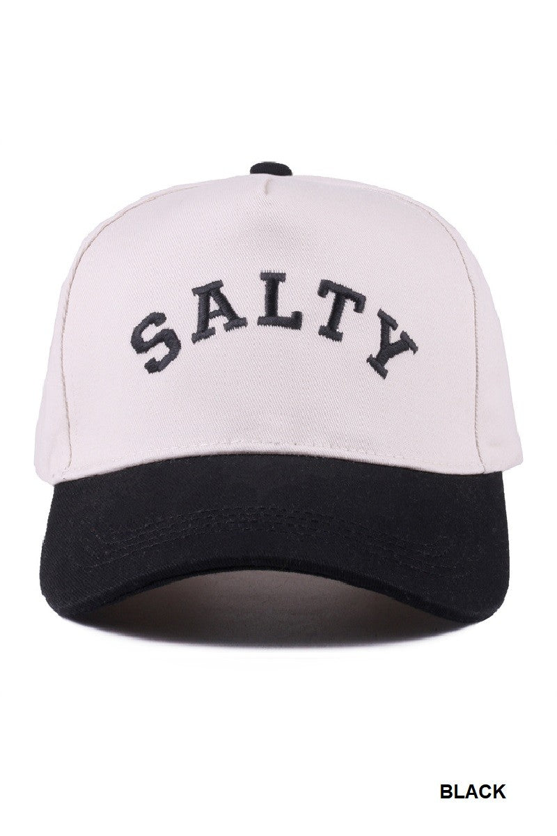 Salty Two Tone Canvas Hat-Accessories-Anatomy Clothing Boutique in Brenham, Texas