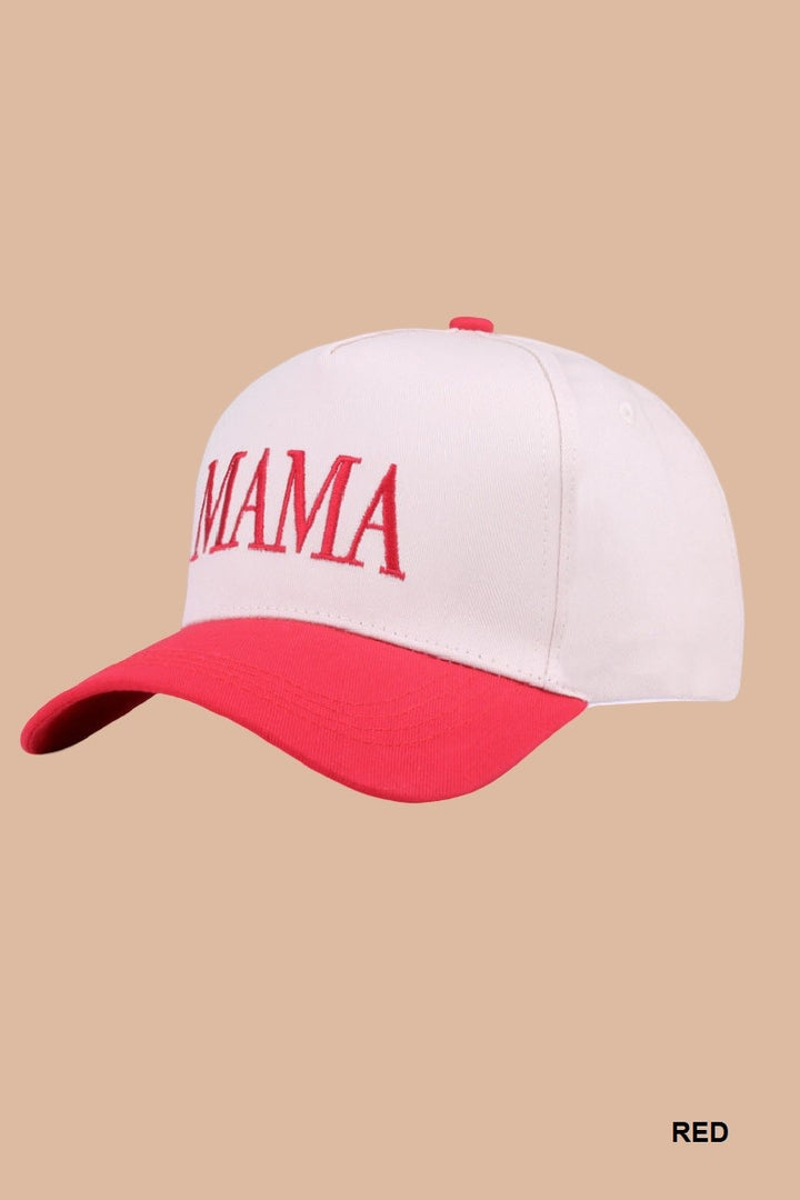 Mama Two Tone Canvas Hat-Accessories-Anatomy Clothing Boutique in Brenham, Texas