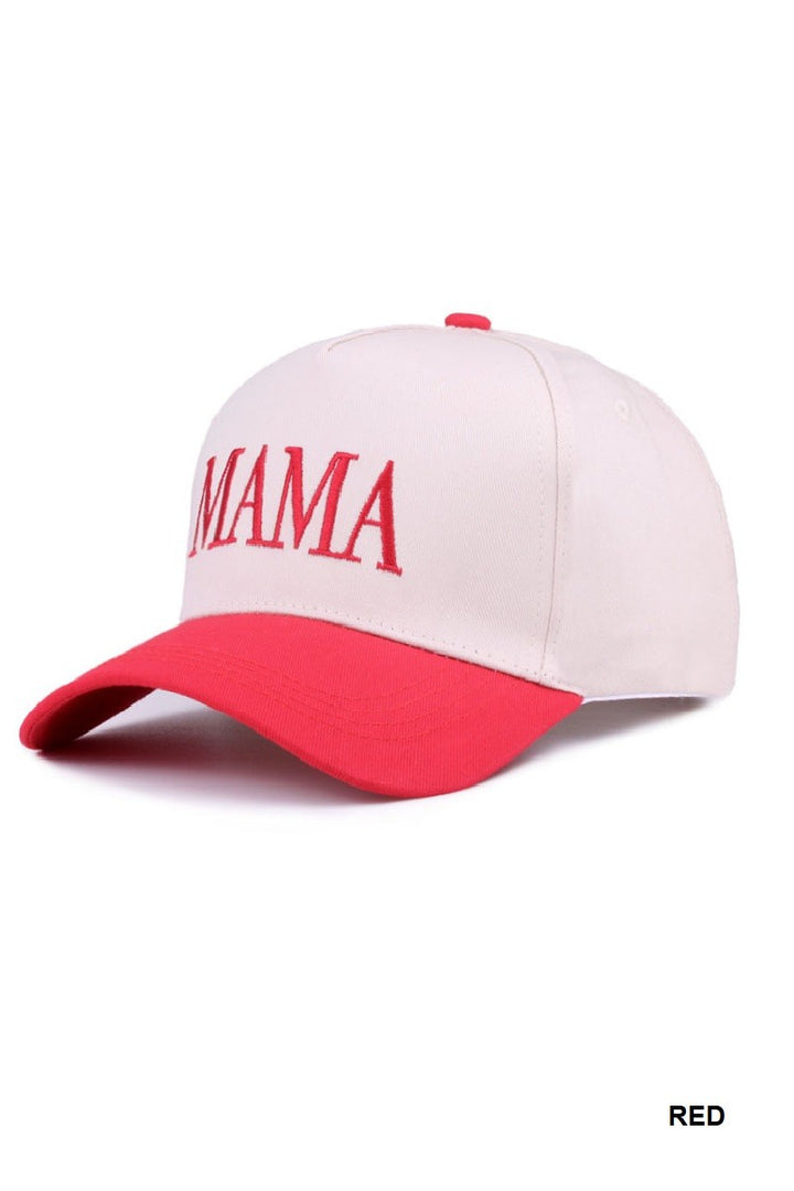 Mama Two Tone Canvas Hat-Accessories-Anatomy Clothing Boutique in Brenham, Texas