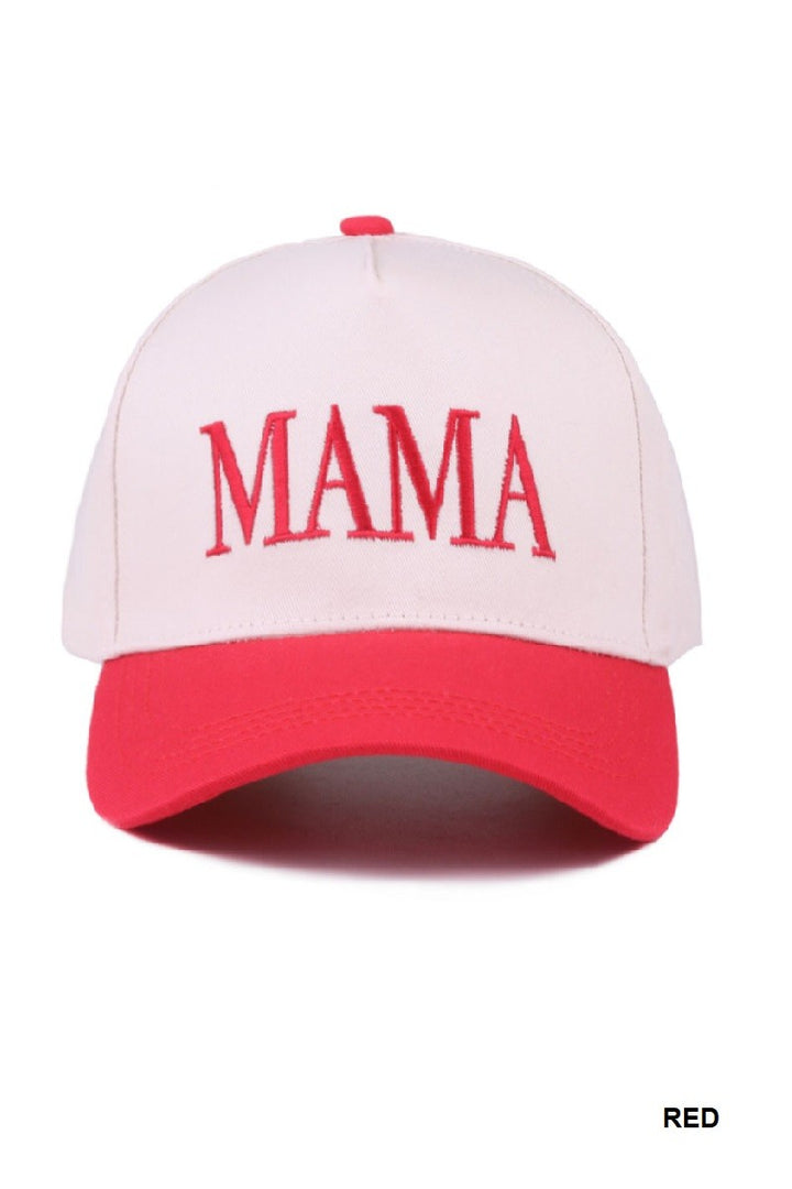 Mama Two Tone Canvas Hat-Accessories-Anatomy Clothing Boutique in Brenham, Texas