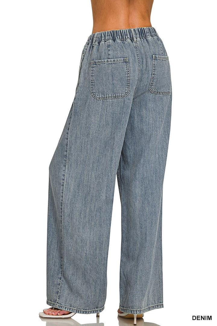 Davy Wide Leg Jeans-Anatomy Clothing Boutique in Brenham, Texas
