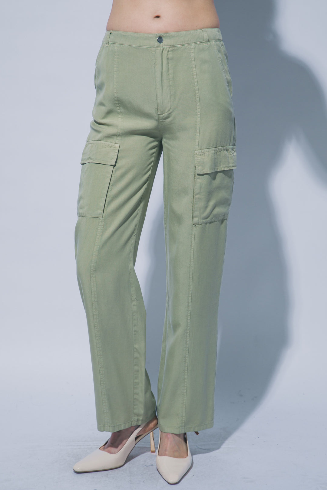 Farmstand Favorite Cargo Pants - Sage-Bottoms and Jeans-Anatomy Clothing Boutique in Brenham, Texas