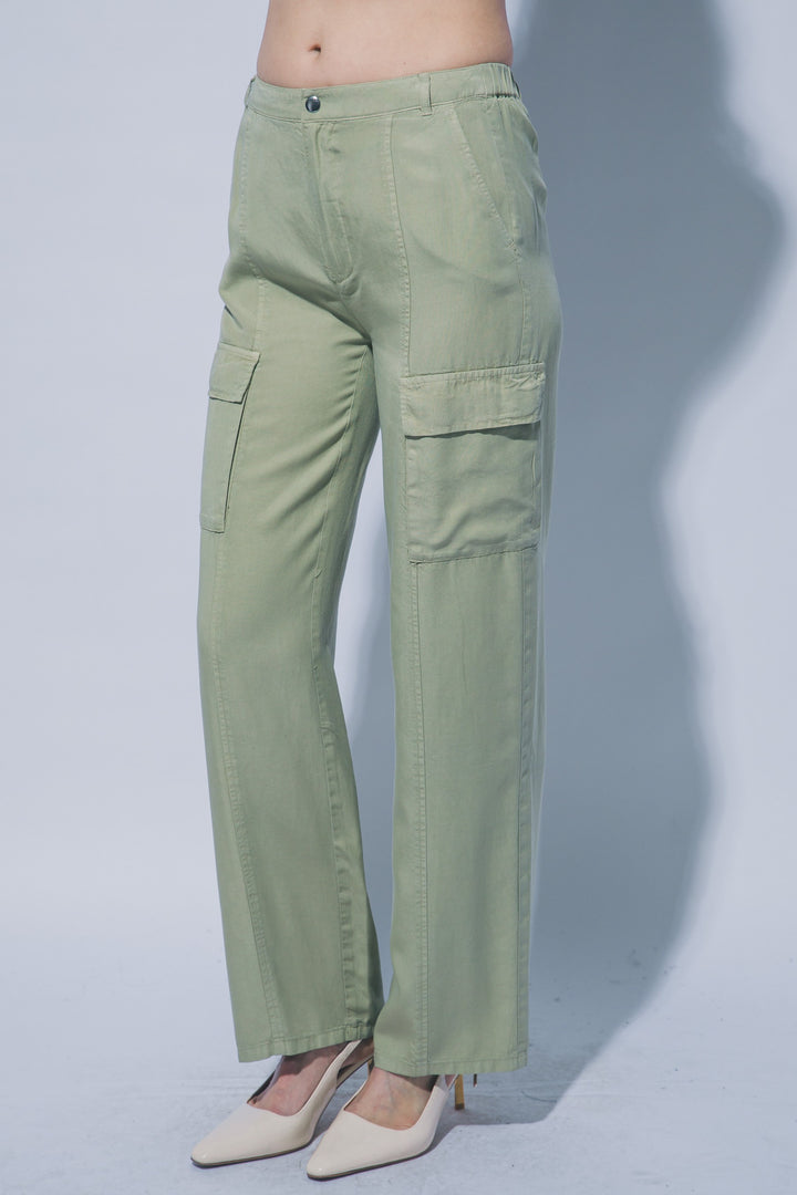 Farmstand Favorite Cargo Pants - Sage-Bottoms and Jeans-Anatomy Clothing Boutique in Brenham, Texas