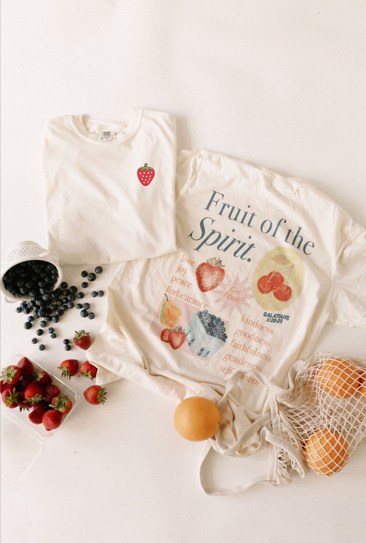 Fruit of the Spirit Graphic Tee-Tops-Anatomy Clothing Boutique in Brenham, Texas