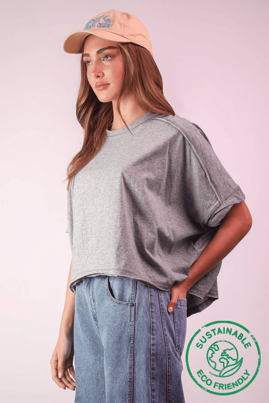 Oversized Crop Comfy Knit Top-Tops-Anatomy Clothing Boutique in Brenham, Texas