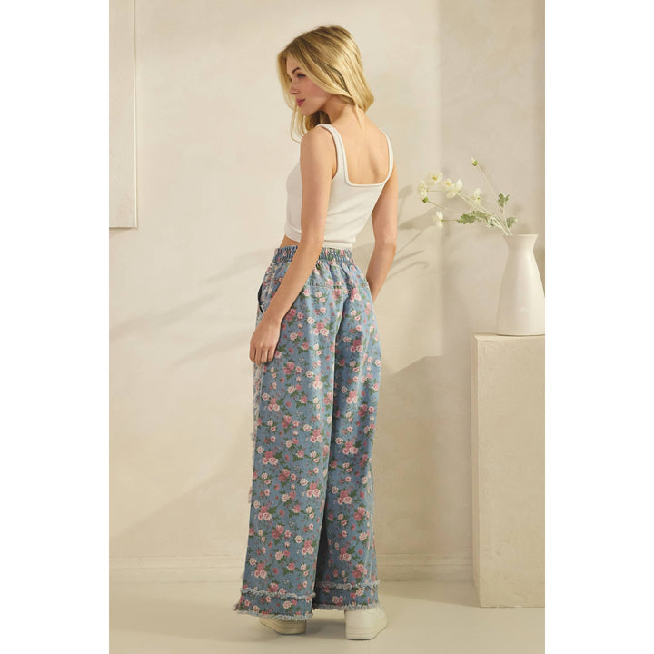 Boho Garden Denim Pants-Bottoms and Jeans-Anatomy Clothing Boutique in Brenham, Texas