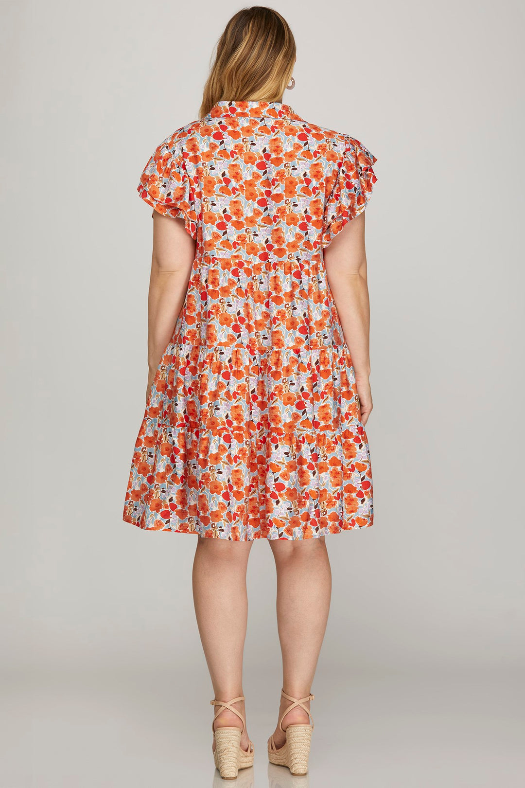 Summer Floral Tiered Dress [curvy]
