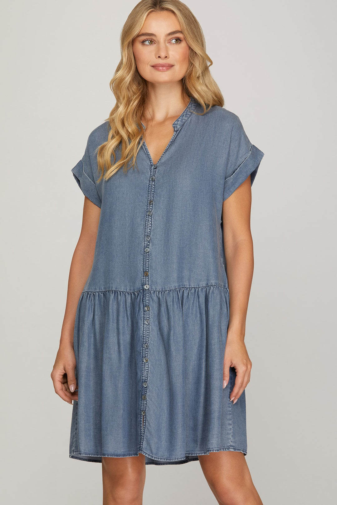 Daydream Denim Babydoll Dress