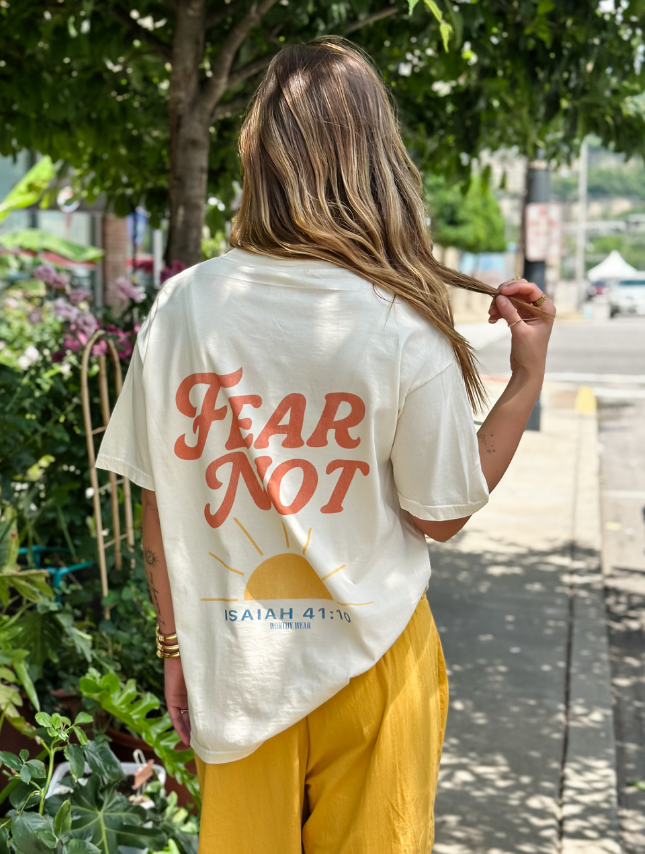 Fear Not Tee-Tops-Anatomy Clothing Boutique in Brenham, Texas
