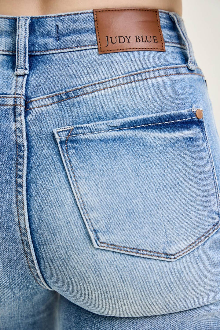 Smooth Moves Straight Jeans JUDY BLUE-Bottoms and Jeans-Anatomy Clothing Boutique in Brenham, Texas