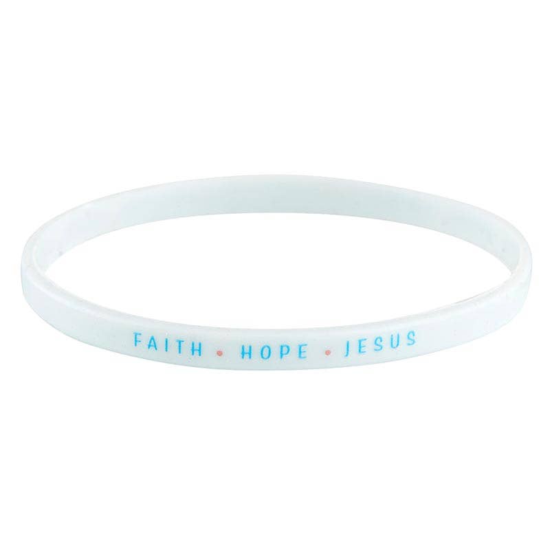 Silicone Bracelet God Is Faithful 4pk-Anatomy Clothing Boutique in Brenham, Texas