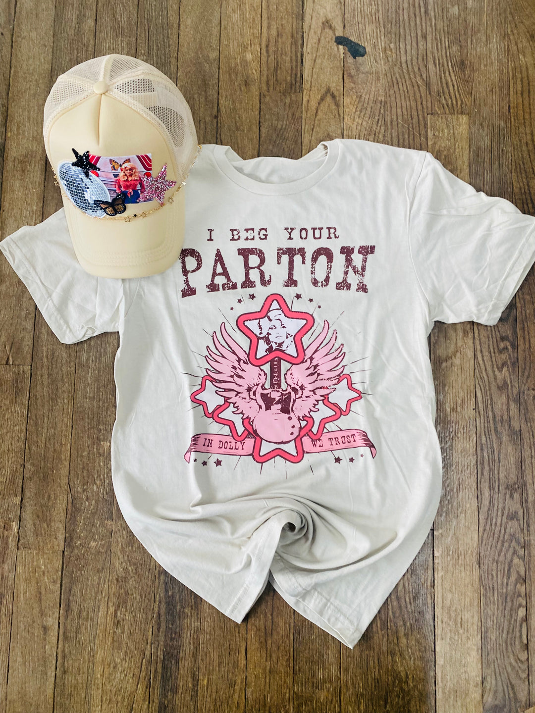 Beg Your Parton Graphic Tee-Tops-Anatomy Clothing Boutique in Brenham, Texas