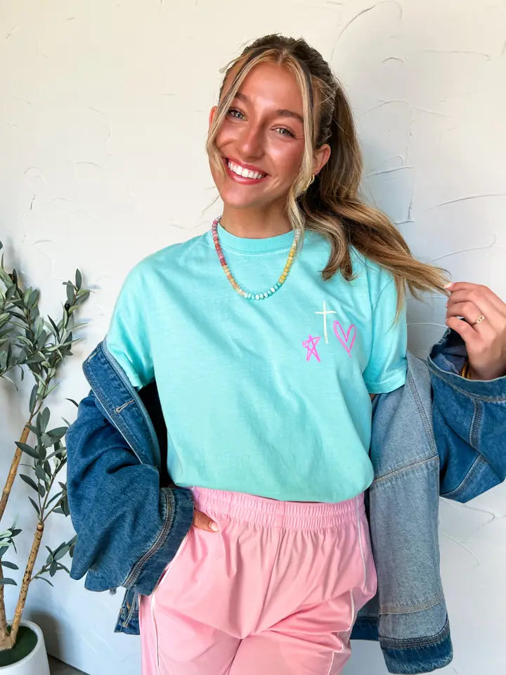 What A Friend Jesus Tee-Tops-Anatomy Clothing Boutique in Brenham, Texas