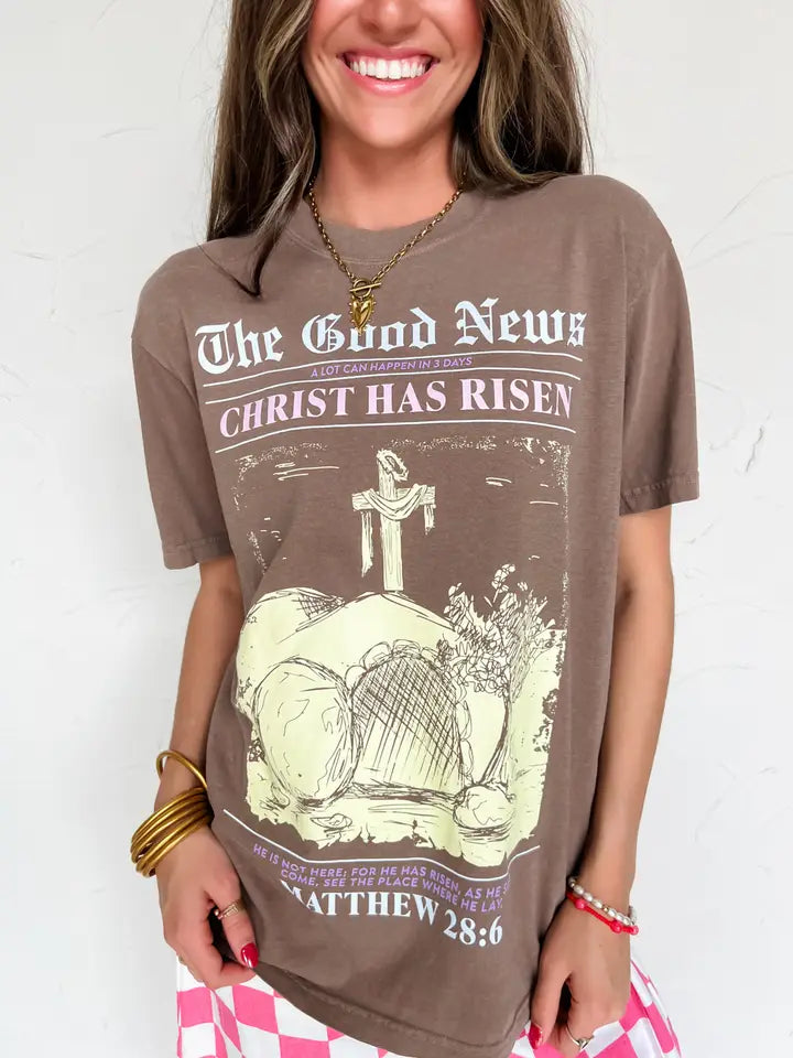The Good News Tee-Tops-Anatomy Clothing Boutique in Brenham, Texas