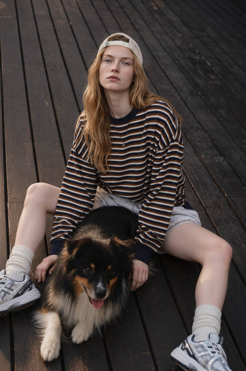 The Weekend Edit Striped Knit Top-Tops-Anatomy Clothing Boutique in Brenham, Texas