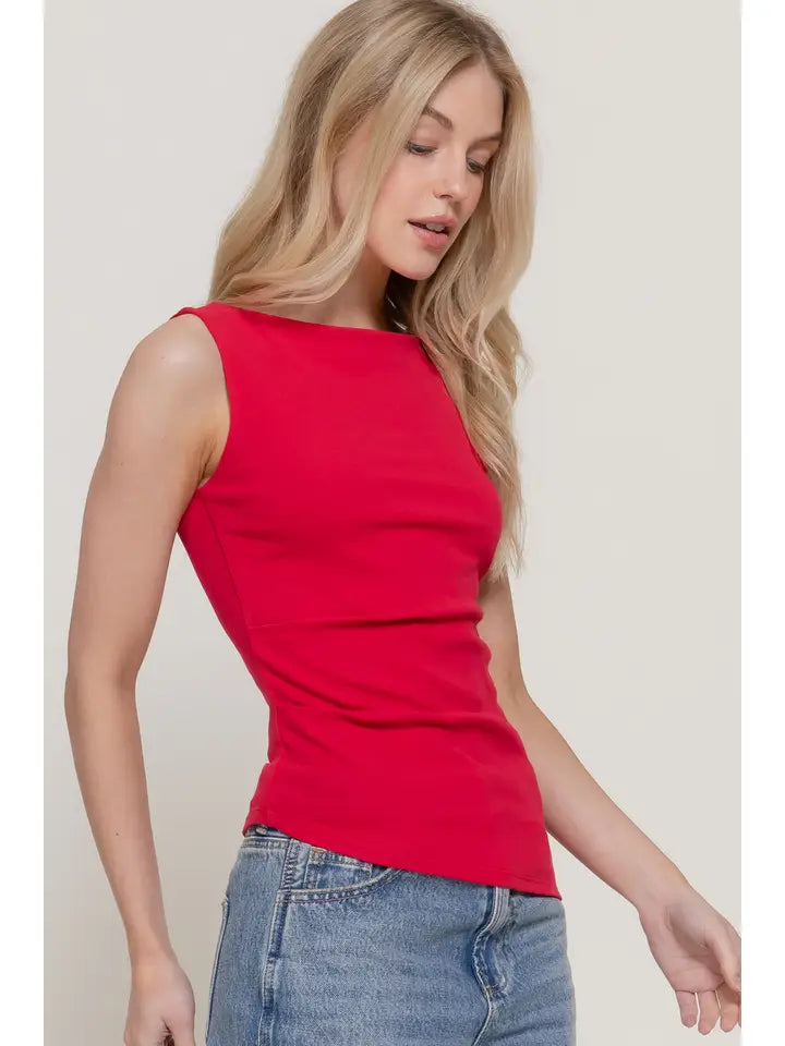 Midnight Muse Top - Red-Tops-Anatomy Clothing Boutique in Brenham, Texas