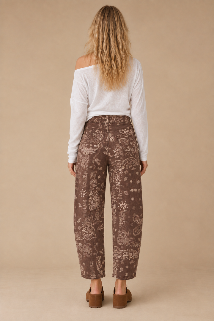Paisley Trail Barrel Jeans-Bottoms and Jeans-Anatomy Clothing Boutique in Brenham, Texas