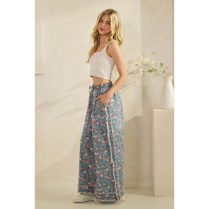Boho Garden Denim Pants-Bottoms and Jeans-Anatomy Clothing Boutique in Brenham, Texas