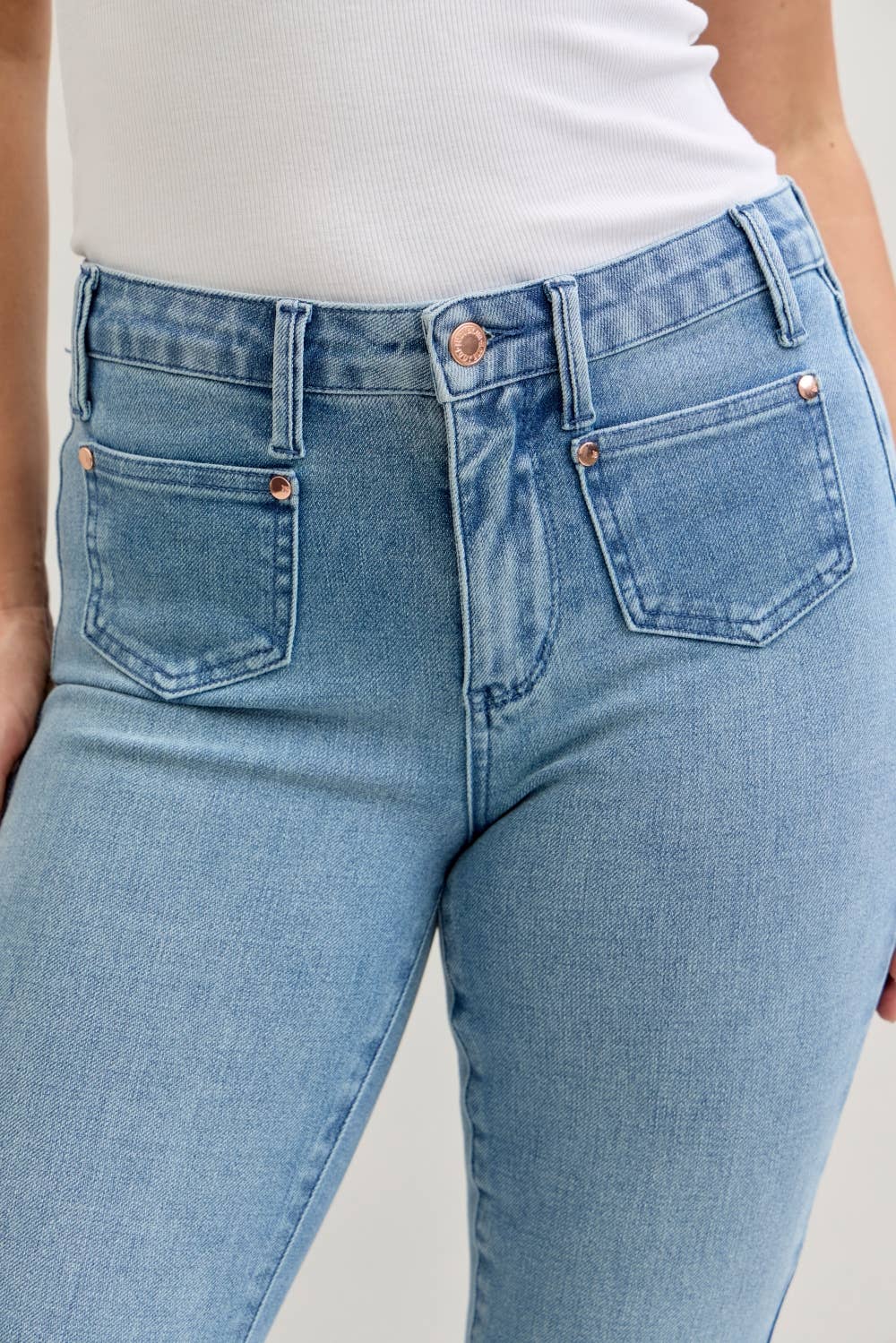 Easy Rider Bootcut Jeans JUDY BLUE-Bottoms and Jeans-Anatomy Clothing Boutique in Brenham, Texas